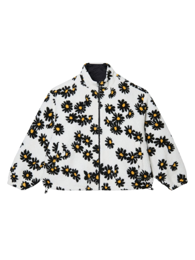 Wesc Men's Daisy Sherpa Oversized Jacket In Cloud Cream