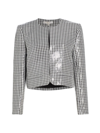 WAYF WOMEN'S KENNEDY SEQUINED HOUNDSTOOTH JACKET