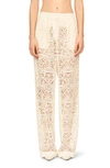 INTERIOR THE GERTUDE SHEER COTTON BLEND LACE PANTS