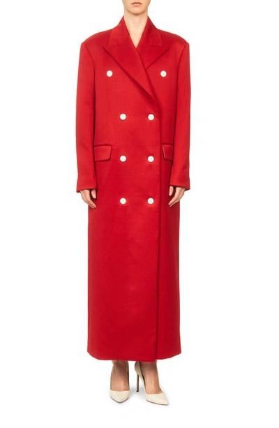 Interior The oz Wool Peacoat In Red