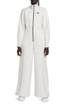 Nike Women's  Sportswear Tech Fleece Windrunner Jumpsuit In Light Grey/ Heather/ Black
