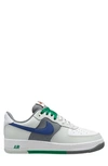 Nike Air Force 1 "split" Sneakers In Silver/ Royal Blue/ White