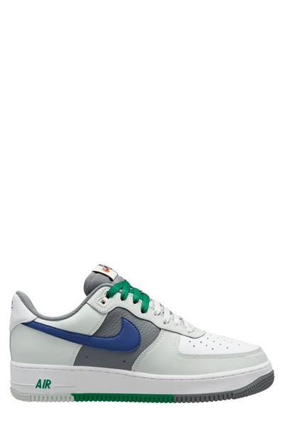 Nike Air Force 1 '07 Lv8 Sneaker In Silver/ Royal Blue/ White