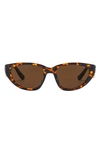 Fifth & Ninth Brynn 56mm Polarized Cat Eye Sunglasses In Torte