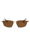 FIFTH & NINTH CLEO 60MM POLARIZED GEOMETRIC SUNGLASSES