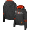 Colosseum Charcoal Clemson Tigers Catherine Speckle Pullover Hoodie In Charcoal