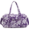 VERA BRADLEY TCU HORNED FROGS RAIN GARDEN LARGE TRAVEL DUFFEL BAG