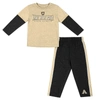 COLOSSEUM TODDLER COLOSSEUM GOLD/BLACK ARMY BLACK KNIGHTS LONG SLEEVE T-SHIRT & PANTS SET