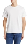 Frame Short Sleeve Light Cotton Tee White In White