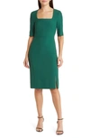 Hugo Boss Doneba Bodycon Square Neck Dress In Neplica