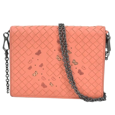 Bottega Veneta Orange Leather Shopper Bag ()