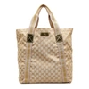 GUCCI GUCCI GG CANVAS BEIGE CANVAS TOTE BAG (PRE-OWNED)