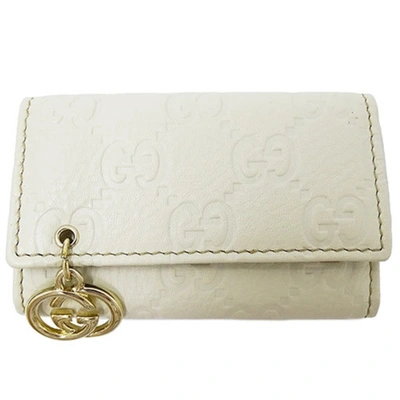 Gucci White Leather Wallet  ()