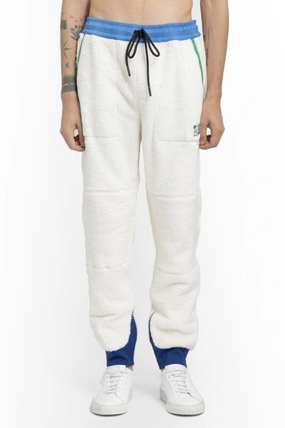 Moncler Logo-patch Velour Track Pants In White