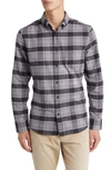 NORDSTROM TECH-SMART TRIM FIT CHECK STRETCH BUTTON-DOWN SHIRT