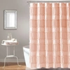 LUSH DECOR NOVA RUFFLE SHOWER CURTAIN