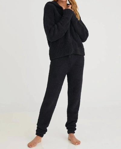 Bella Dahl Sweater Jogger Pants In Black