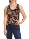 JOIE WOMENS FLORAL SLEEVELESS TANK TOP