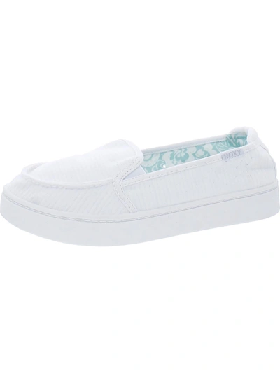 Roxy Minnow Plus Womens Lifestyle Memory Foam Casual And Fashion Sneakers In White