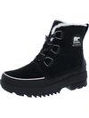 Sorel Torino Ii Faux Fur-trimmed Waterproof Suede And Rubber Ankle Boots In Black