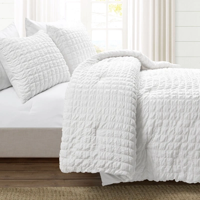 Lush Decor Crinkle Textured Dobby Comforter Set