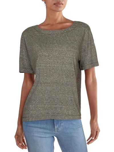 Rivet & Thread Womens Crewneck Short Sleeve T-shirt In Grey