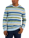 CLUB ROOM MENS COTTON STRIPED PULLOVER SWEATER