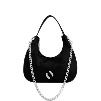 Rebecca Minkoff City Nylon Hobo Bag In Black