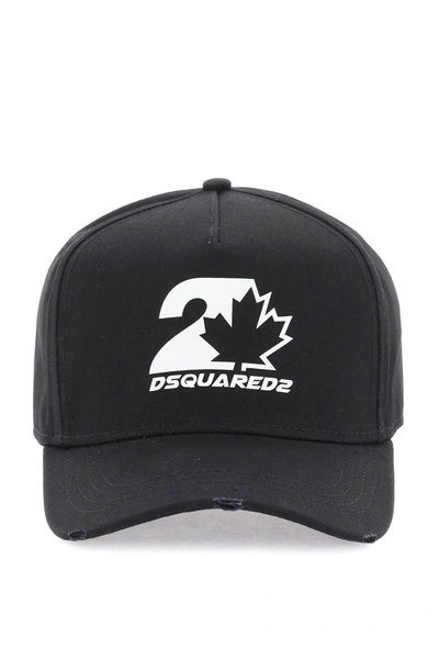DSQUARED2 DSQUARED2 BASEBALL CAP WITH LOGOED PATCH