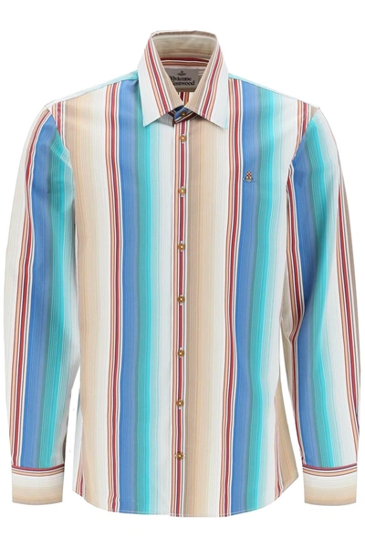 VIVIENNE WESTWOOD VIVIENNE WESTWOOD STRIPED GHOST SHIRT