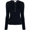 Bally Woman Sweater Navy Size 4 Merino Wool In Blue