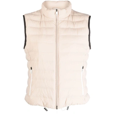 Brunello Cucinelli Zip-up Padded Gilet In Neutrals