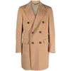 Canali Logo-patch Double-breasted Coat