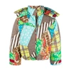 Erl Snowboard Down Jacket In Blue/brown