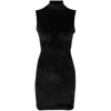Gcds Slim Fit Mini Dress With Open Back In Black