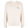 Isabel Marant Embroidered-logo Crew-neck Sweatshirt In Neutrals
