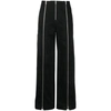 Jil Sander Zip-up Detaling Flared Trousers In Black