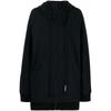 Melitta Baumeister Long-sleeve Zip-up Long Hoodie In Black