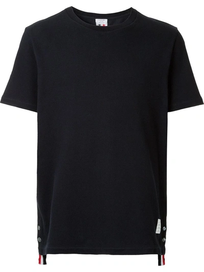 Thom Browne T-shirt In Blue Cotton