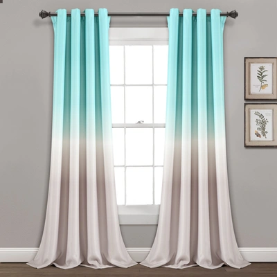 Lush Decor Umbre Fiesta Light Filtering Window Curtain Panel Set