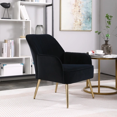 Simplie Fun Chair/accent Seating In Velvet