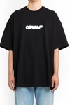 Off-white Blurred Logo-print T-shirt In Black