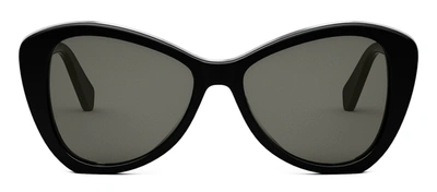 Celine Thin Cl 40270 U 01a Butterfly Sunglasses In Grey