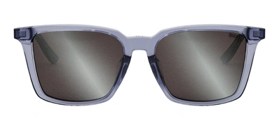 Dior In S4f 80a4 Dm40118f 84c Square Sunglasses In Shiny Light Blue