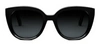 DIOR MIDNIGHT R1I 10A1 CD40137I 01B CAT EYE SUNGLASSES