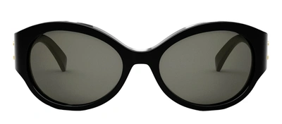 Loewe Curvy Lw 40113 U 01b Oversize Square Sunglasses In Grey