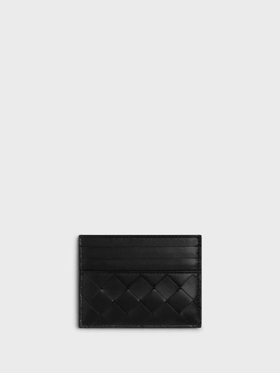 Bottega Veneta Braided Card Holder Accessories In Black