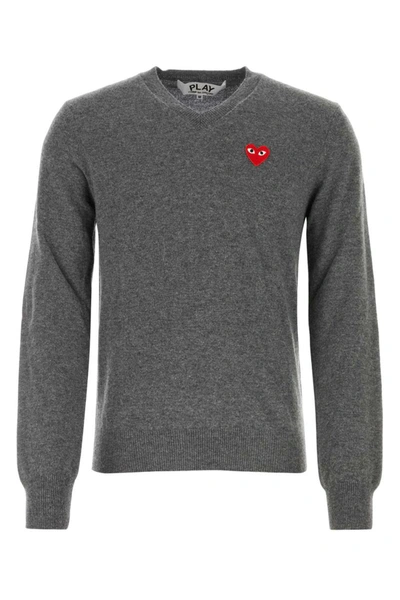 Comme Des Garçons Play Comme Des Garcons Play Knitwear In Grey