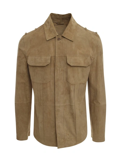 Desa 1972 Suede Shirt Clothing In Brown