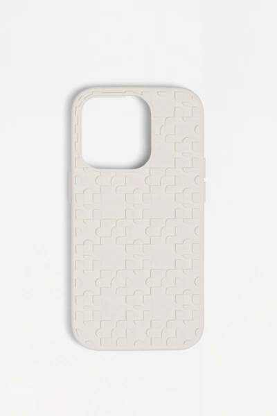 Jonathan Simkhai Monogram Iphone Case 14 Pro In Beige